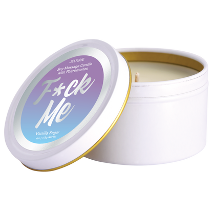 Bougies d'ambiance aux phéromones et à la cire de soja pour massage, parfum vanille et sucre, 113 g (4 oz)