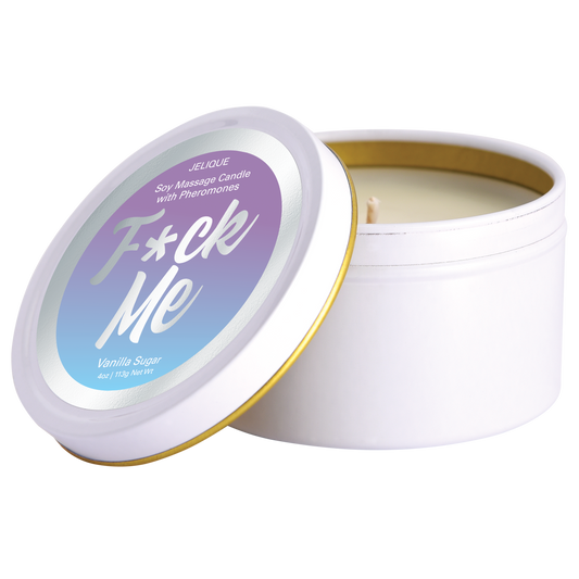 Bougies d'ambiance aux phéromones et à la cire de soja pour massage, parfum vanille et sucre, 113 g (4 oz)