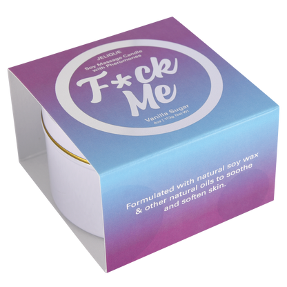Bougies d'ambiance aux phéromones et à la cire de soja pour massage, parfum vanille et sucre, 113 g (4 oz)