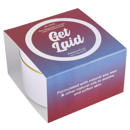 Bougies d'ambiance Get Laid - Bougie de massage aux phéromones Fruit de la passion 113 g