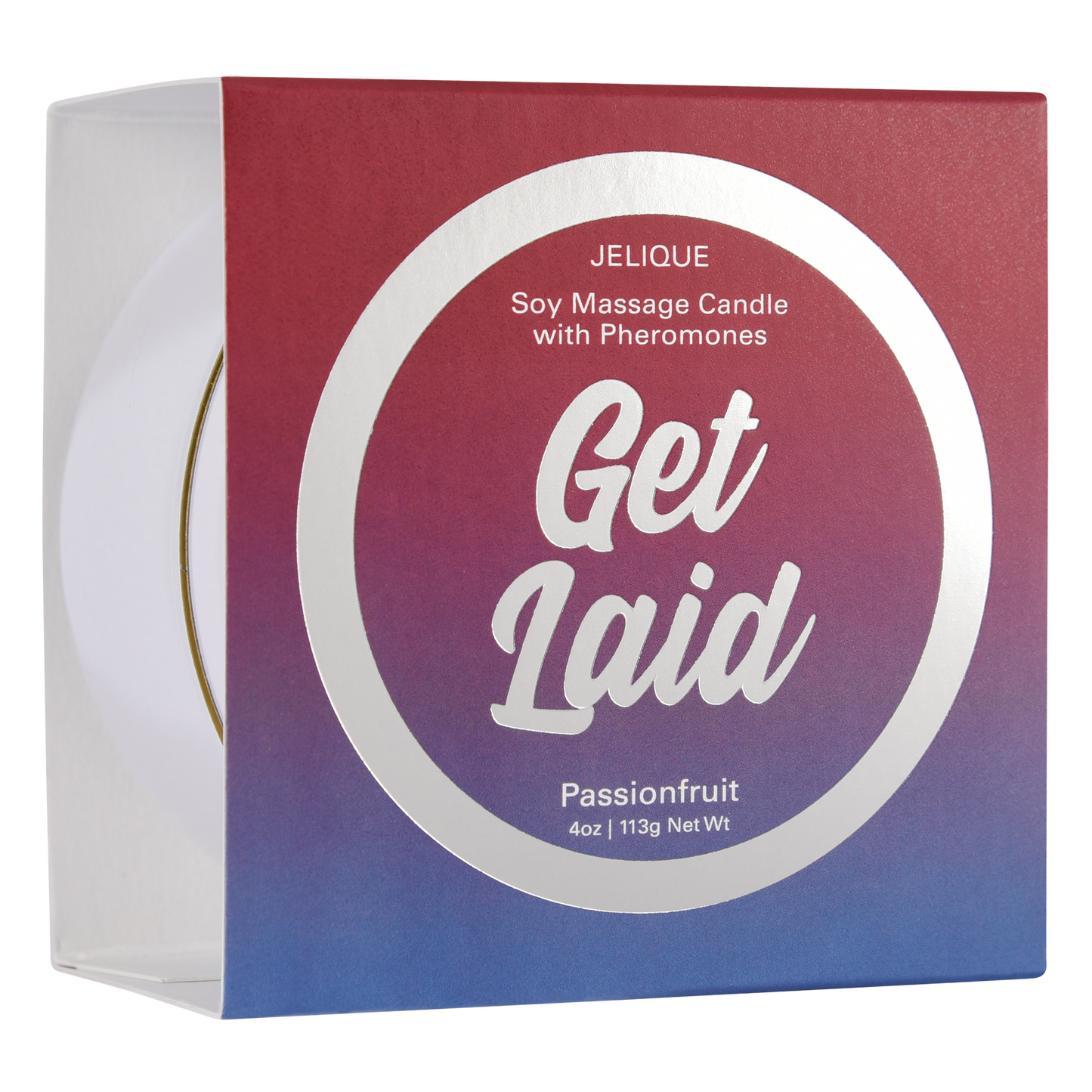 Bougies d'ambiance Get Laid - Bougie de massage aux phéromones Fruit de la passion 113 g