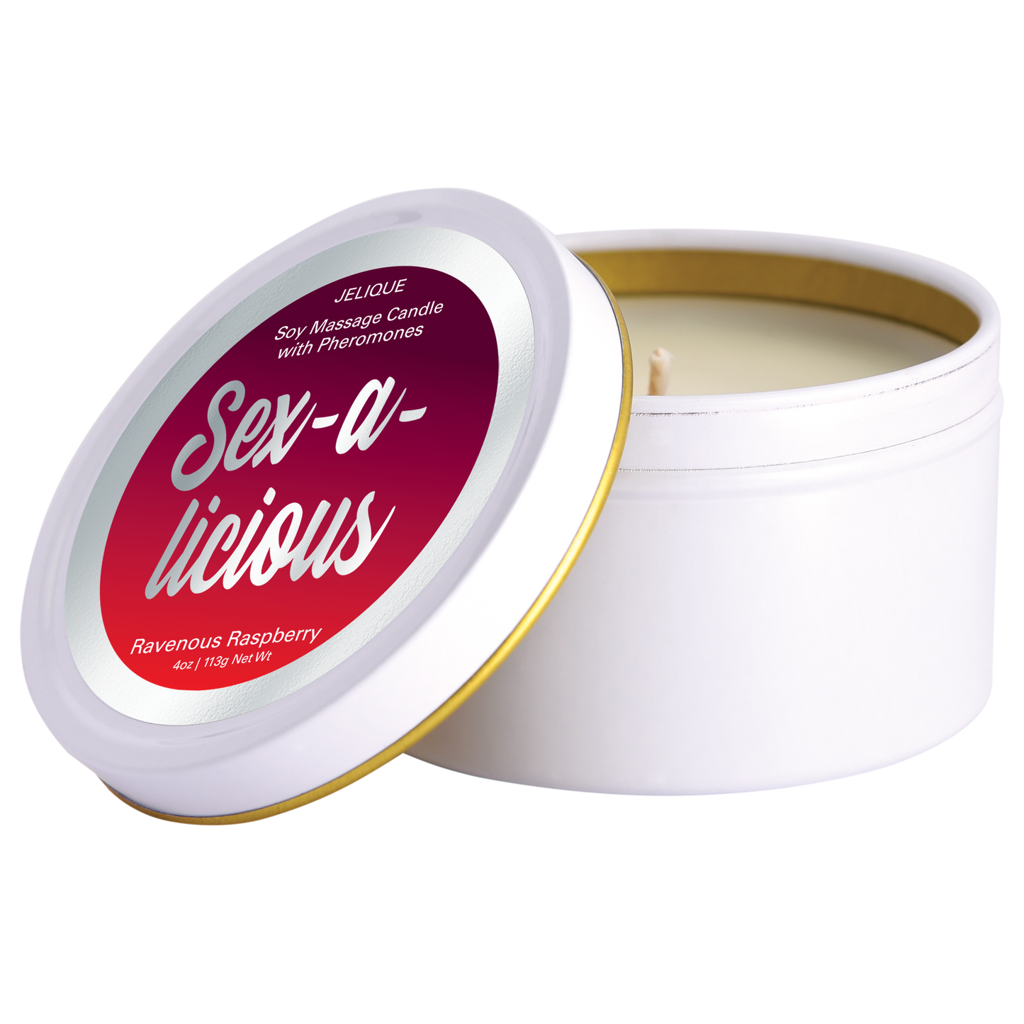 BOUGIES D'AMBIANCE Sex-a-licious - Bougie de massage aux phéromones Framboise vorace 113 g