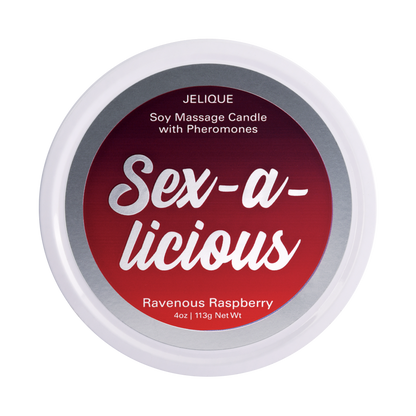 BOUGIES D'AMBIANCE Sex-a-licious - Bougie de massage aux phéromones Framboise vorace 113 g