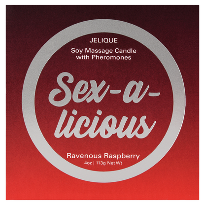 BOUGIES D'AMBIANCE Sex-a-licious - Bougie de massage aux phéromones Framboise vorace 113 g