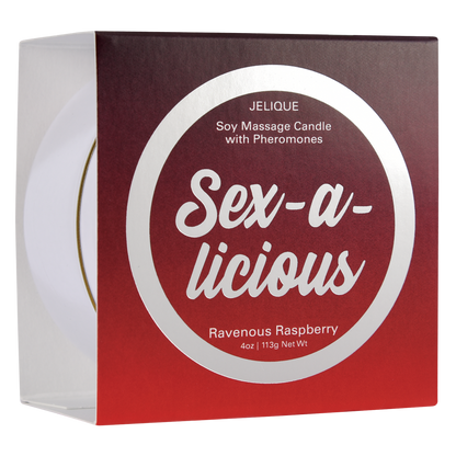 BOUGIES D'AMBIANCE Sex-a-licious - Bougie de massage aux phéromones Framboise vorace 113 g