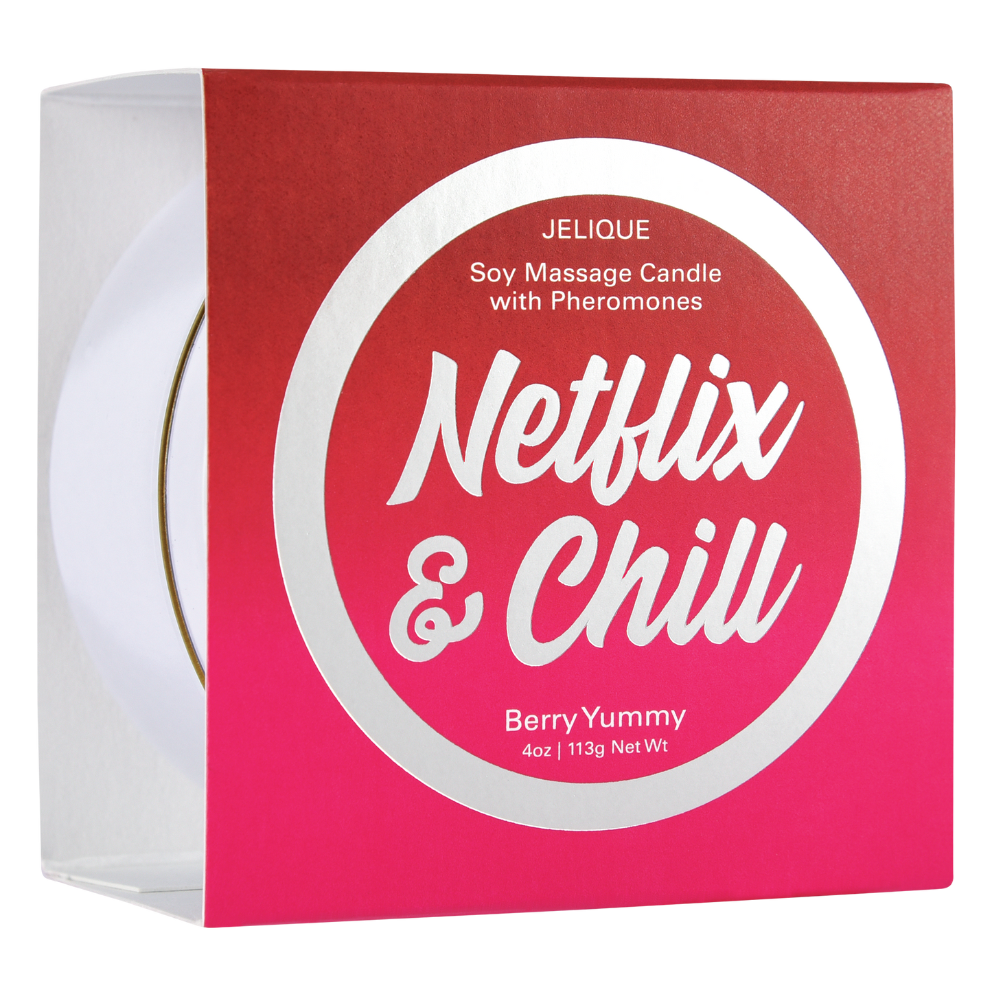 Bougies d'ambiance Netflix & Chill - Bougie de massage aux phéromones et aux baies délicieuses 113 g