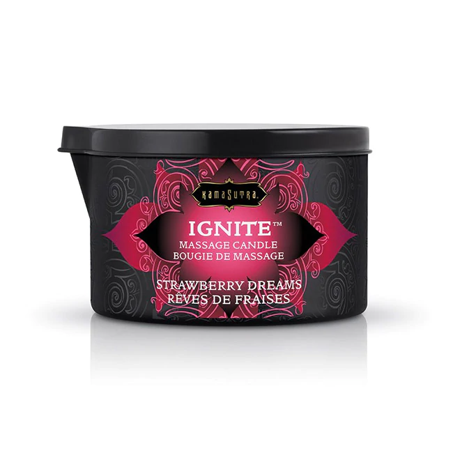 Bougie de massage Ignite Rêves de fraises