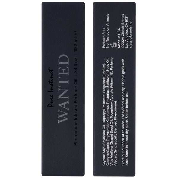 Wanted - Huile de parfum aux phéromones Pure Instinct Collection Homme 10,2 ml