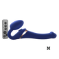 MULTI ORGASM BENDABLE STRAP-ON - M - NIGHT BLUE