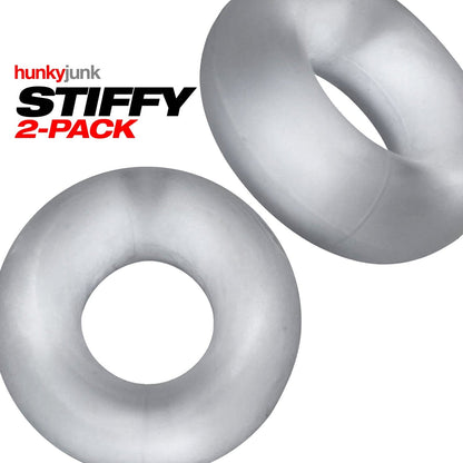 Anneaux péniens STIFFY (lot de 2) - CLEAR ICE