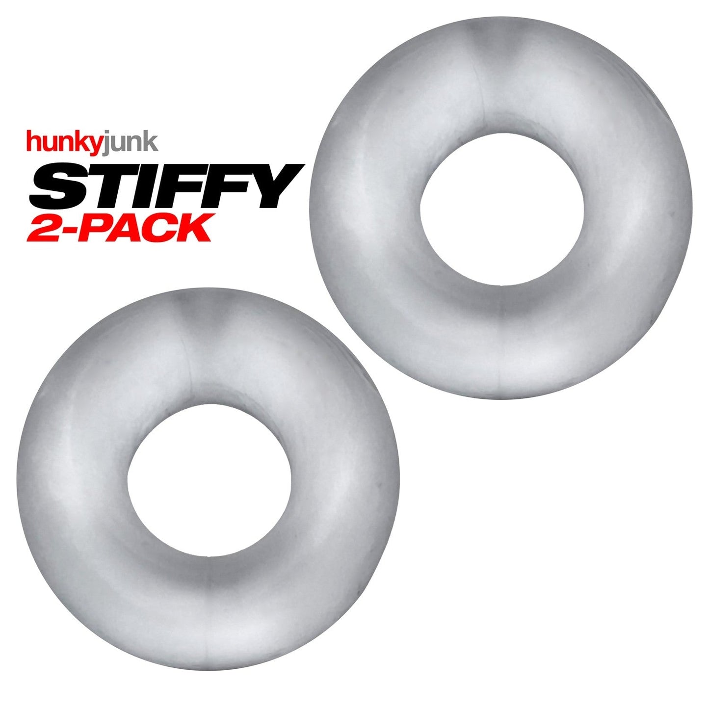 Anneaux péniens STIFFY (lot de 2) - CLEAR ICE