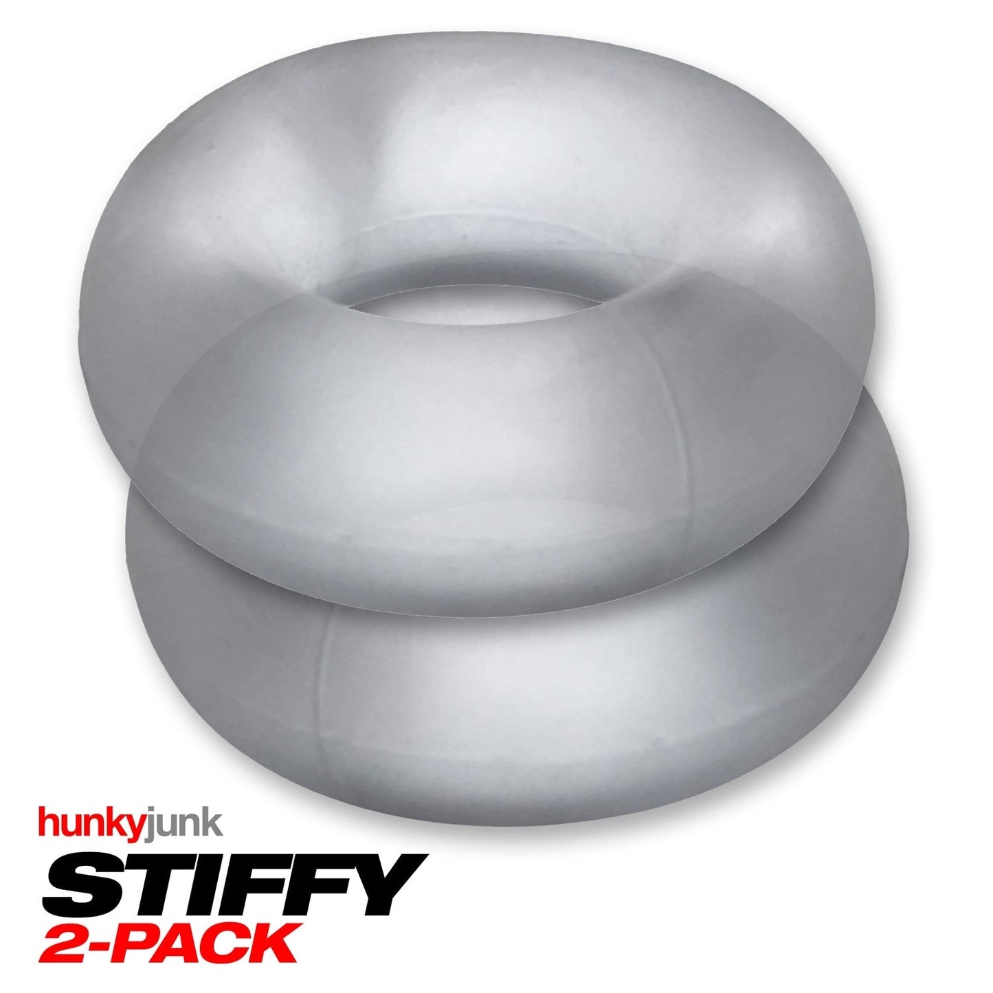 Anneaux péniens STIFFY (lot de 2) - CLEAR ICE