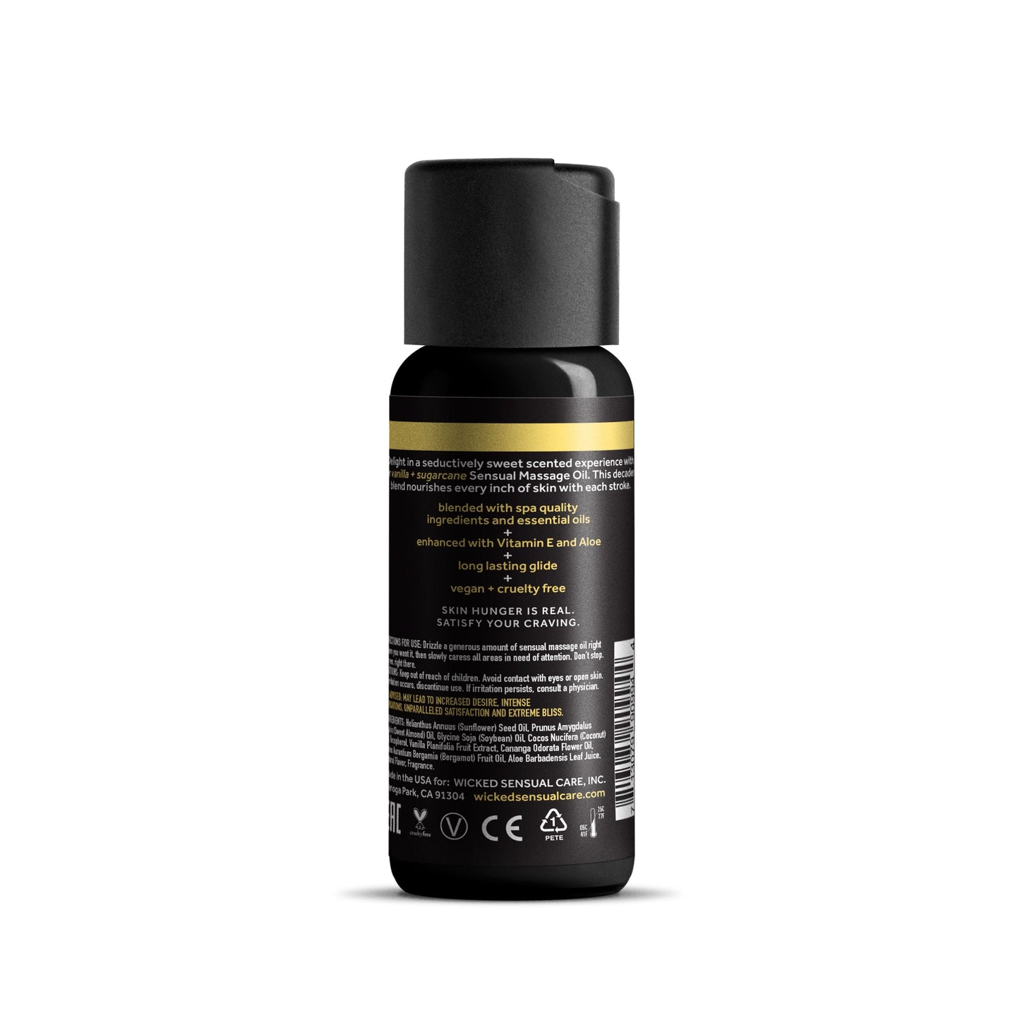 Huile de massage vanille et canne à sucre 120 ml